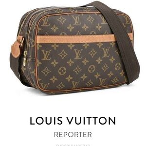 Louis Vuitton Brown Monogram Reporter Bag